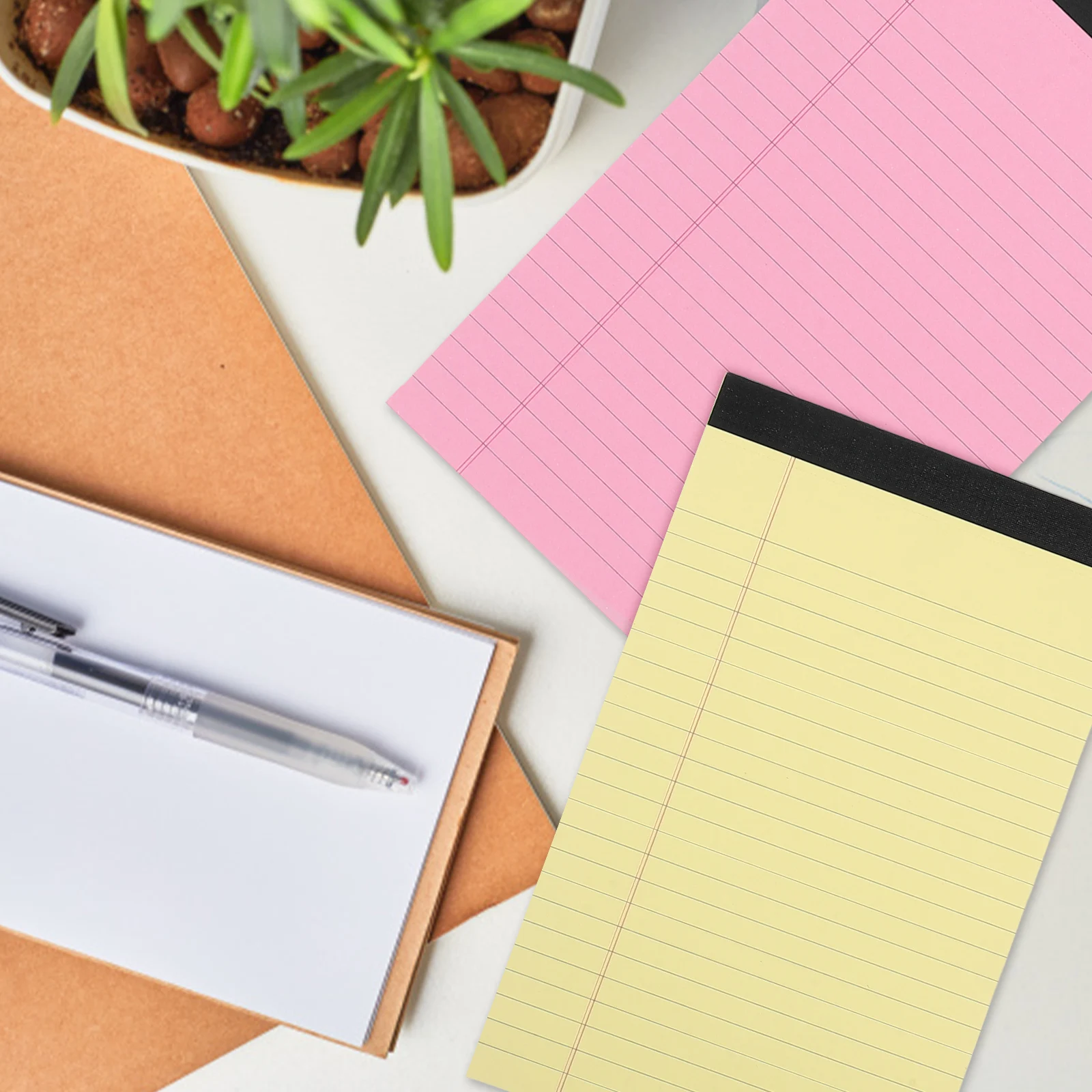 6pcs 메모 패드 라인 노트 플래너 메모장 메모 사무실 학교 사무실 쓰기 패드 일일 소형 메모장 추적기