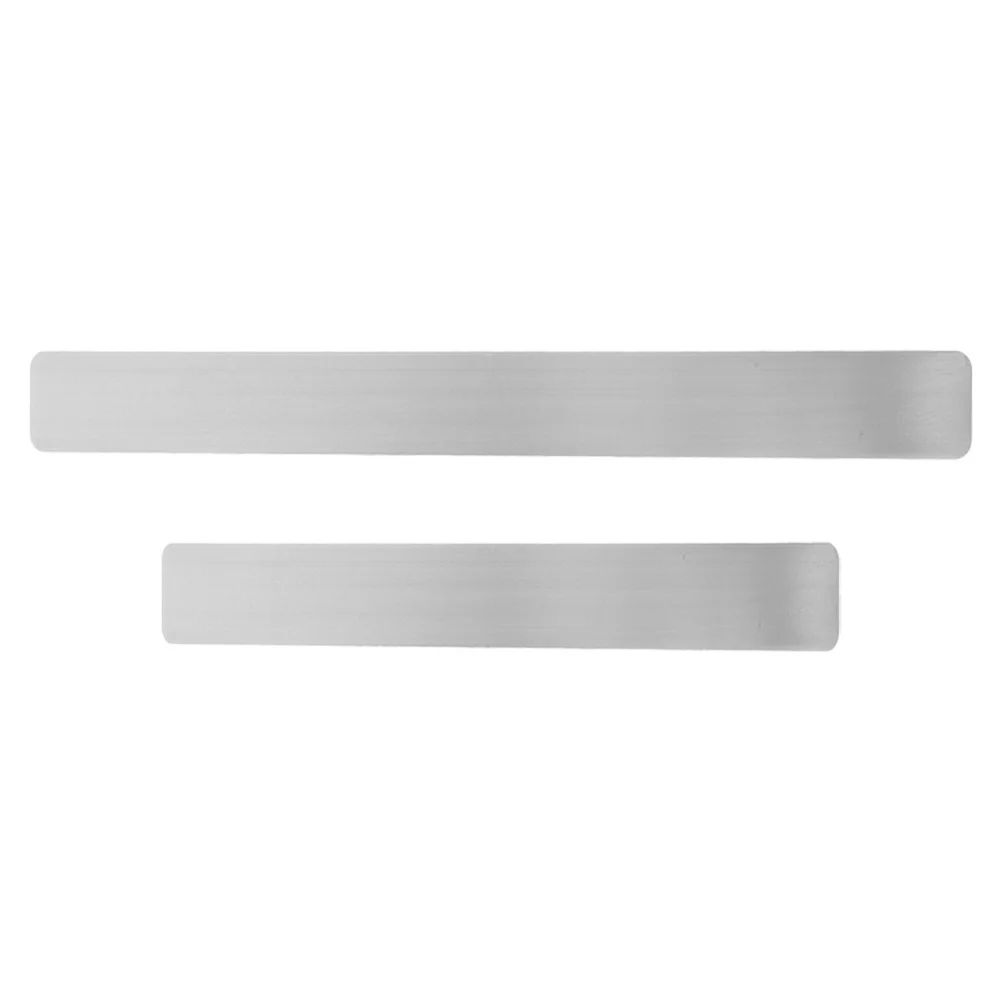 Tira de mensagem de parede de foto, 2 peças: fita de metal autoadesiva para ímãs, quadro de avisos de ferro, decoração de parede, placa de aviso de memorando