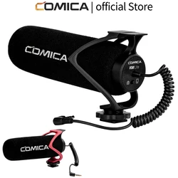 COMICA CVM-V30 LITE Camera Shotgun Microphone Supercardioid Professional Video Condenser Volgging Recording Mic with Shock Mount