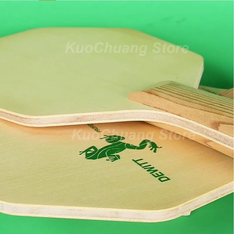 Hexagonal Table Tennis Blade 5 Ply Wood Hinoki Cypress Paulownia Core Professional Offensive Ping Pong Racket Base DIY Bat