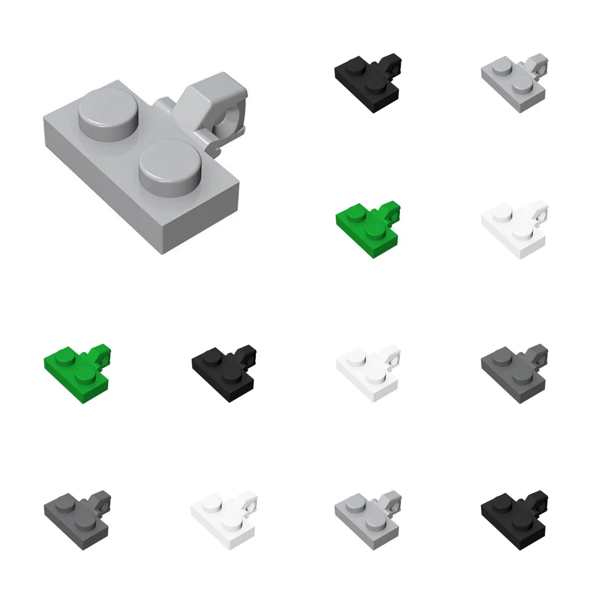 

50 шт. строительные блоки 44567 49716 шарнирная пластина 1 x 2 блокировки 1 палец сбоку (незнаменитый тип) оптом модульный GBC High-Tech MOC