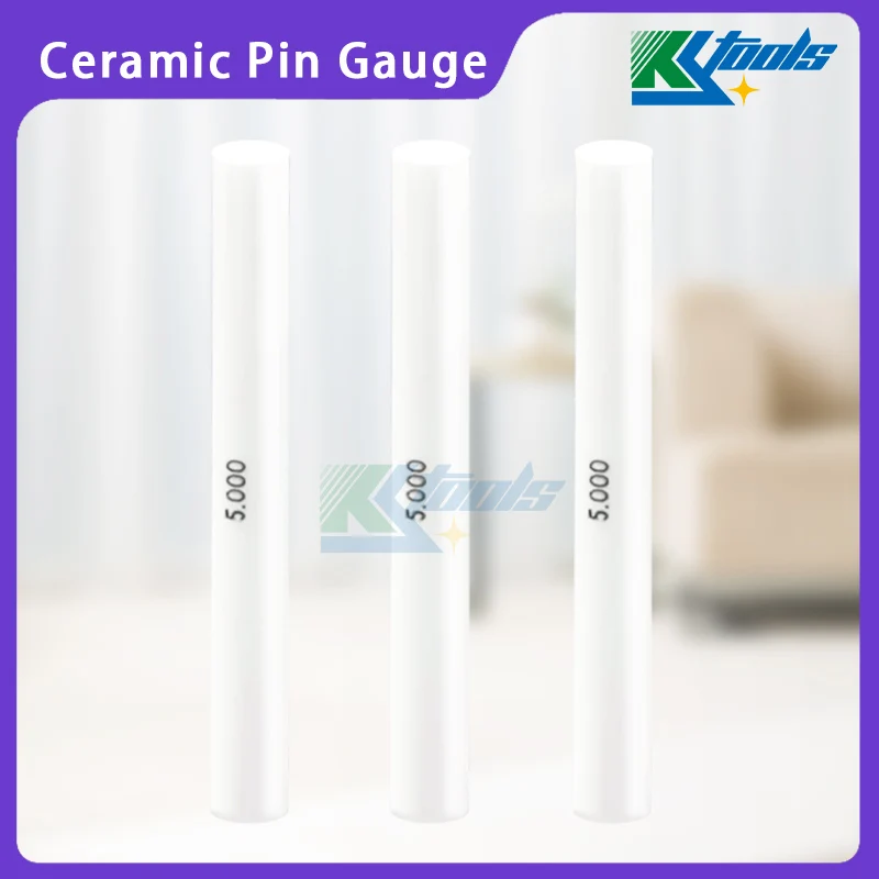 Ceramic Pin Gauge Zirconia ceramic needle gauge high precision measuring rod bar Smooth plug gauge 1-20mm Accuracy 0.001mm