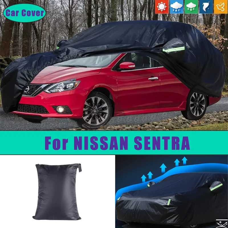 

Car Full Outer Covers Outdoor Waterproof Dustproof Sun Rain Snow Protection Exterior Car Accessories For NISSAN SENTRA