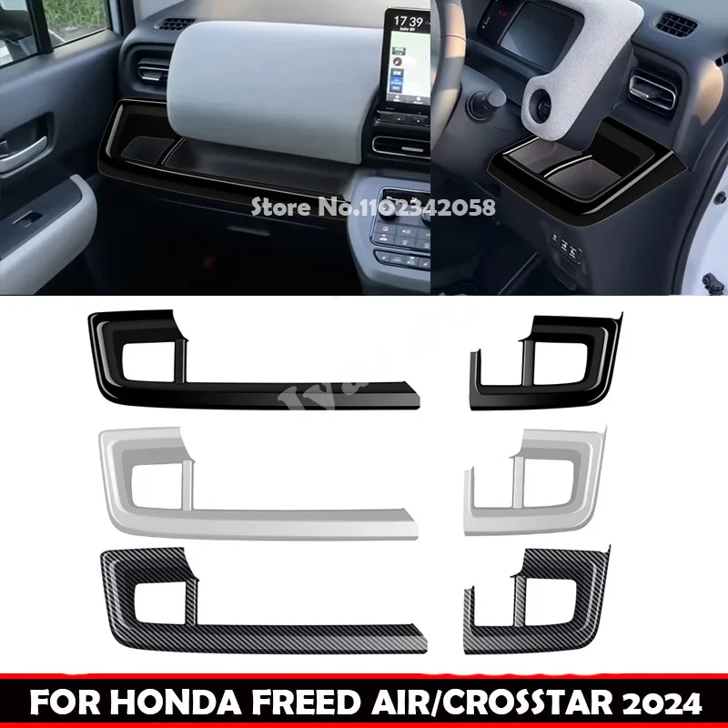 

For Honda FREED AIR/CROSSTAR 2024 2025 ABS front dashboard center conlose Storage box water cup holder cover interior accesorios
