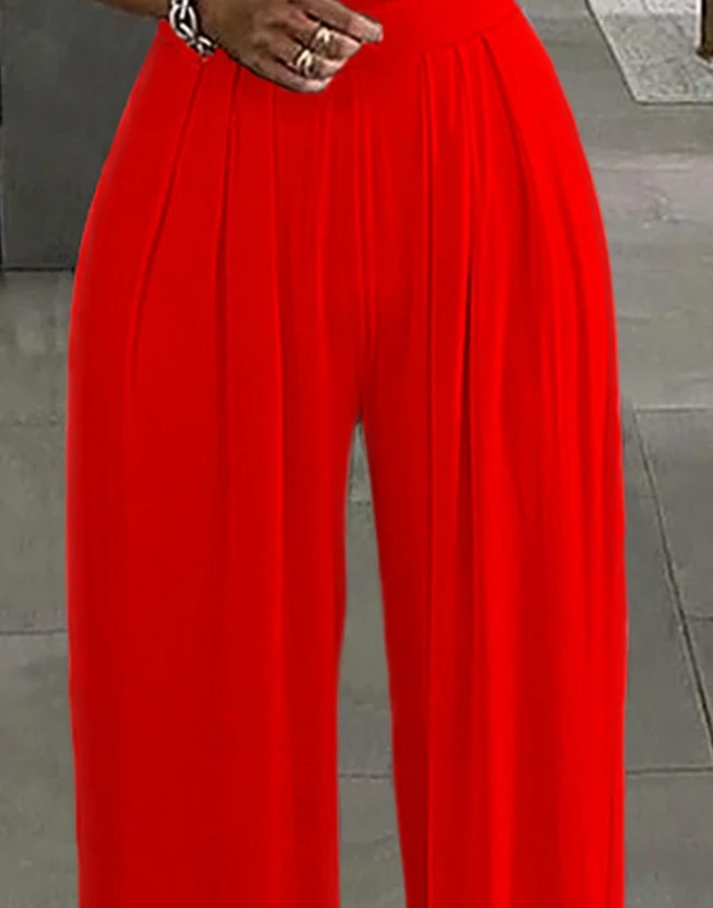 Jumpsuits for Women Casual Off The Shoulder Rose Flower Detail Wide Leg Pant Women One Pieces Bodysuit Women Elegant Jumpsuits