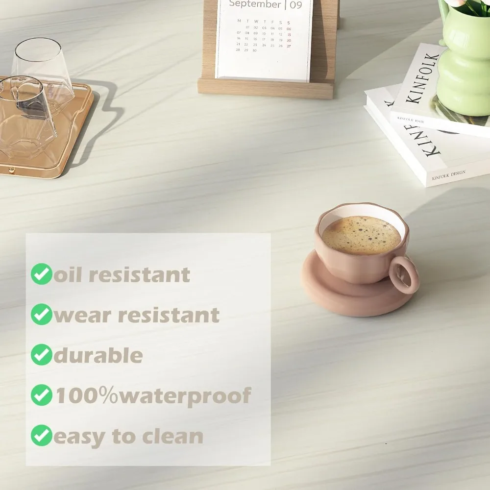 ورق اتصال من الحبوب الخشبية الخفيفة مقاوم للماء وقشر ولصق للمنزل والمطبخ مقاس 36 × 160 بوصة