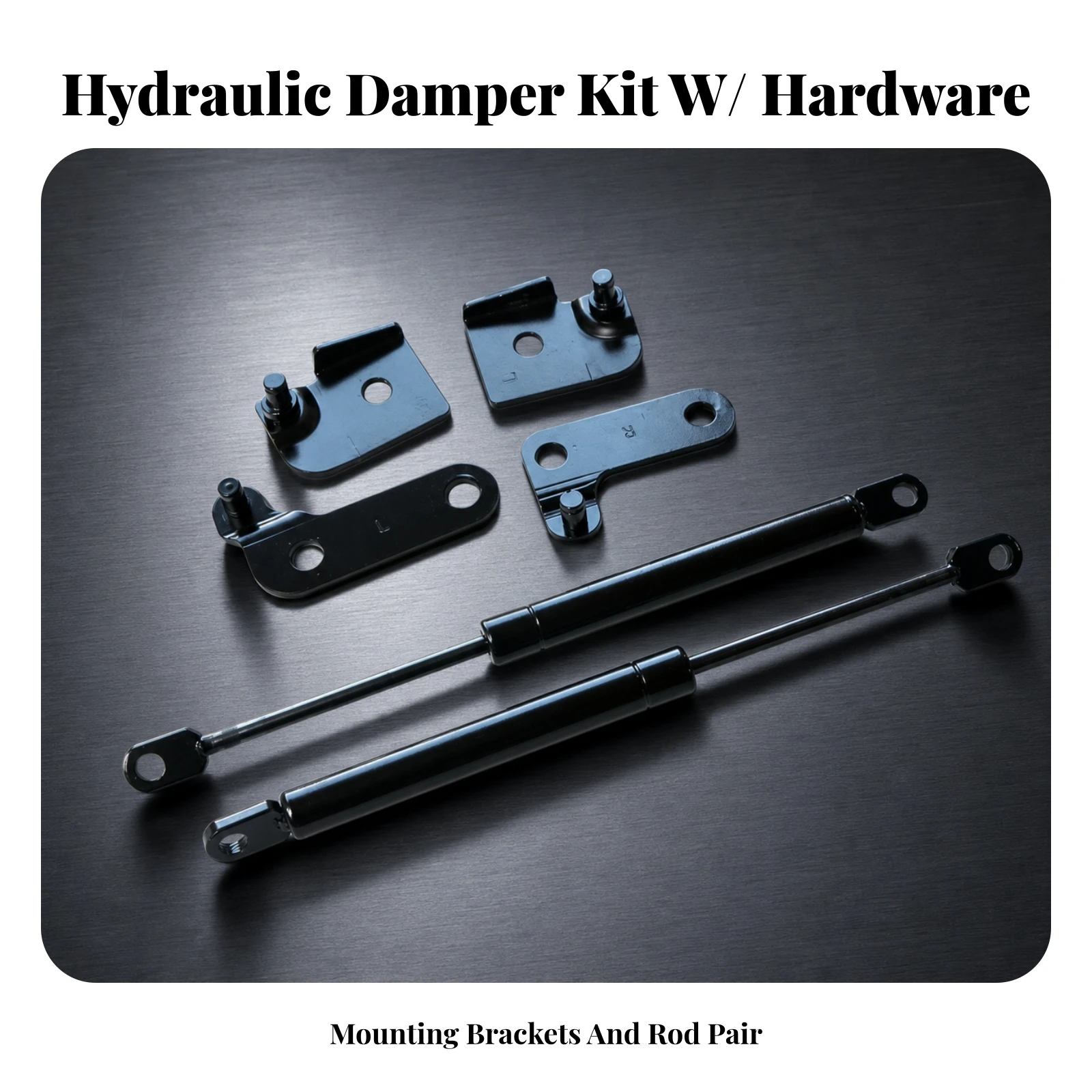 Tailgate Slow-Drop Damper Kit Smooth Tailgate Assist Shock with Mounting Hardware Controlled Safe for Pickup Owners
