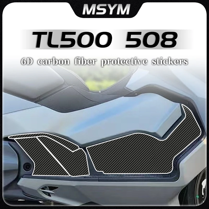 

For SYM TL500 508 TL508 TL500 sym tl500 tl508 Sticker 6D carbon fiber protective film fuel tank sticker body modification