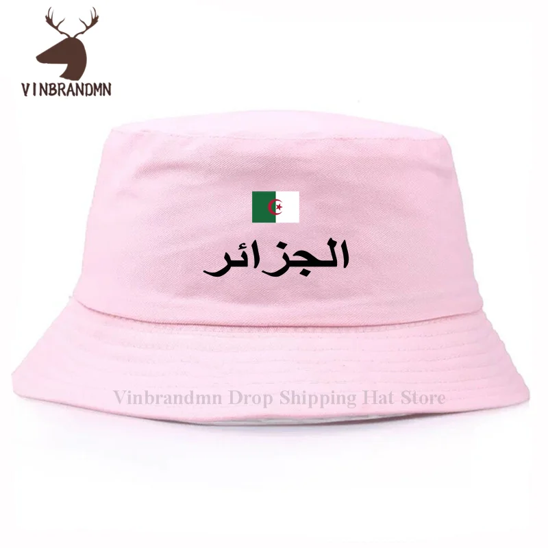 Fashion Republic of Algeria Algerian Flag baseball caps outdoor Summer visor hip hop casual fishing hats 100% cotton bucket hats