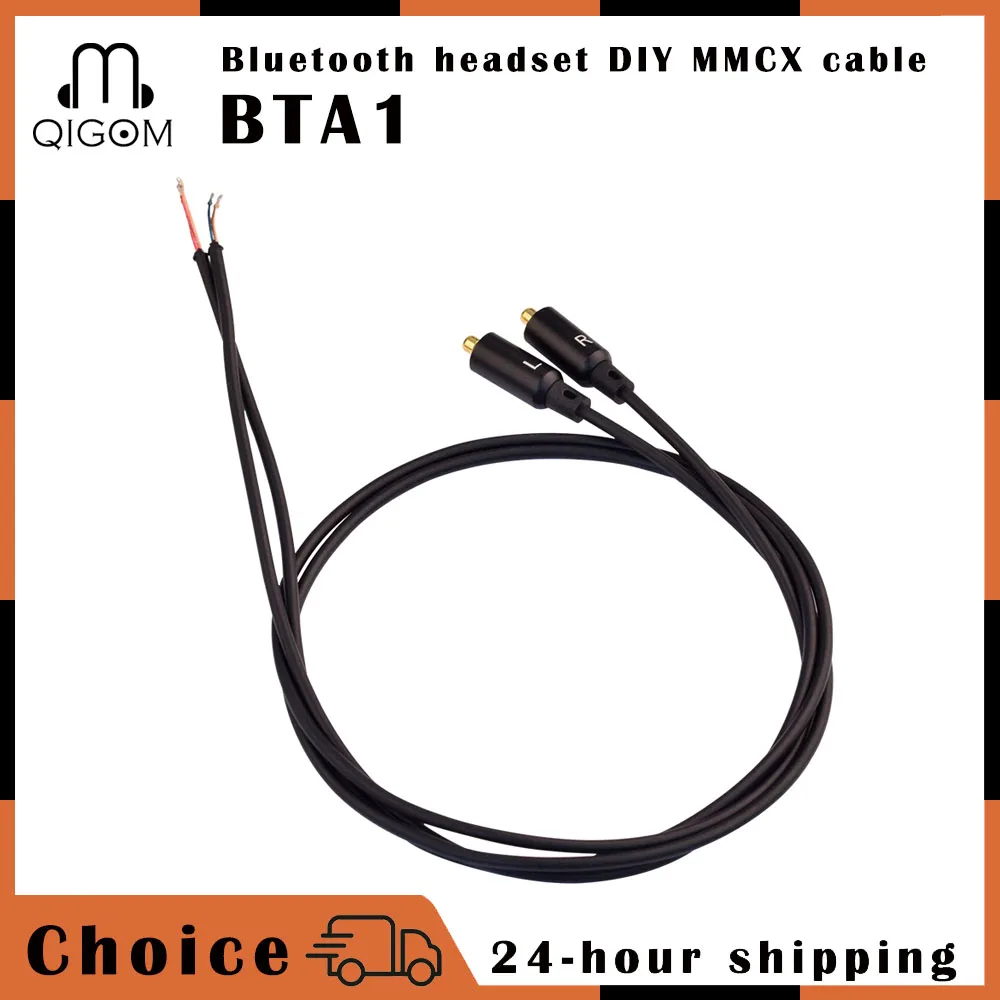 

QIGOM BTA1 Bluetooth Earphone DIY MMCX Cable, High Purity Oxygen-free Copper, for Modification Hanging Neck Bluetooth Headset,