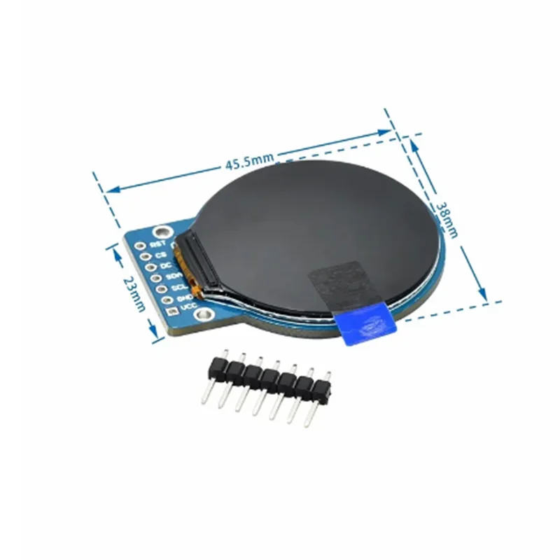 Módulo de pantalla TFT LCD de 1,28 pulgadas, controlador RGB redondo de 240x240, GC9A01, interfaz SPI de 4 cables, PCB de 240x240 para Arduino