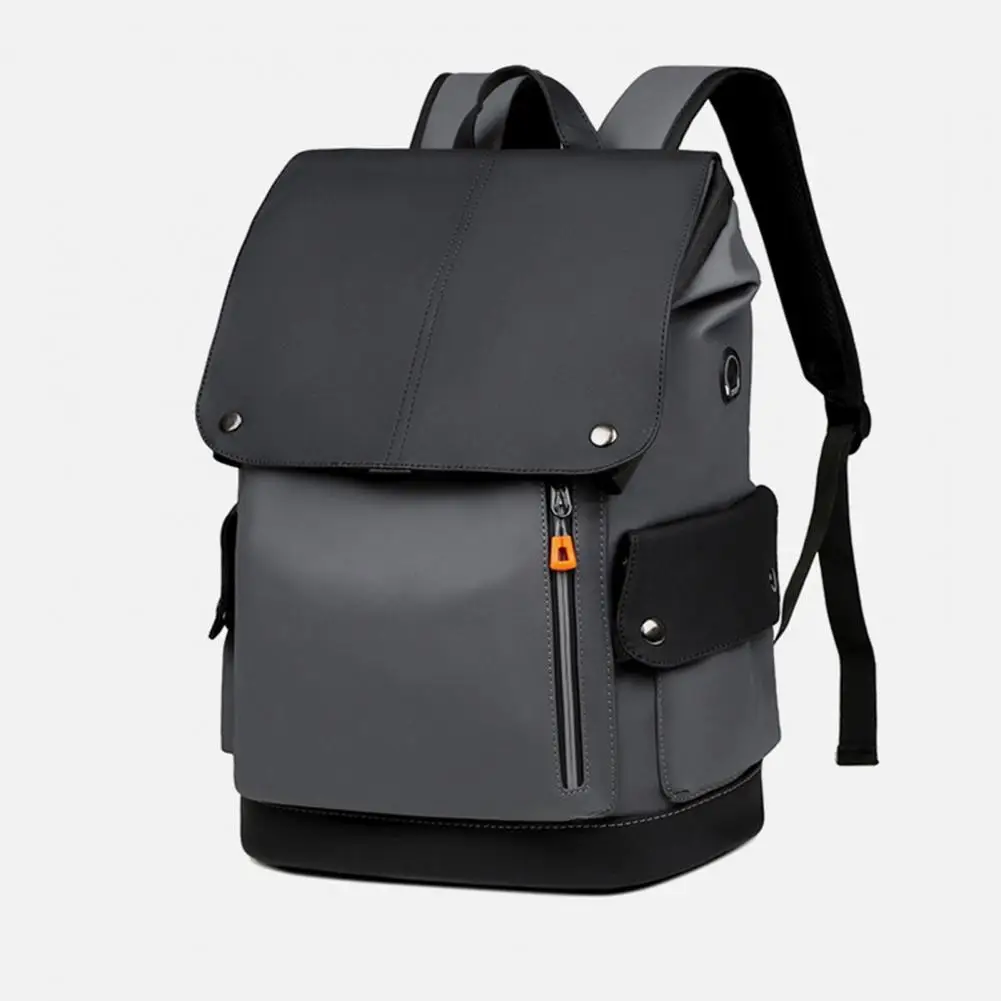 Mochila para laptop com capacidade, mochila de viagem com vários bolsos, fone de ouvido, furos de carregamento usb, design à prova d'água para negócios e faculdade