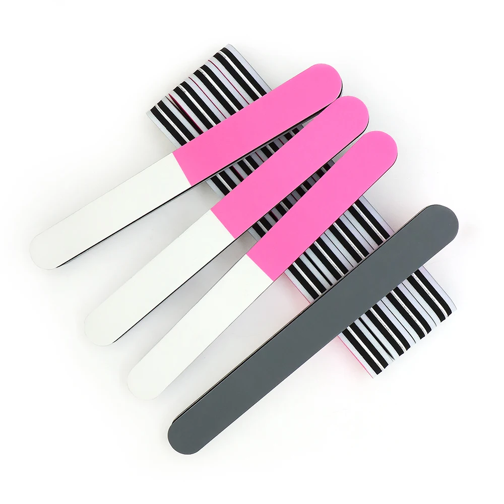 20 szt. Proste pilniki do paznokci, grube gąbki polerskie, pilnik polerski o gradacji 600/1200/3000, akcesoria do manicure, narzędzia do zdobienia paznokci.