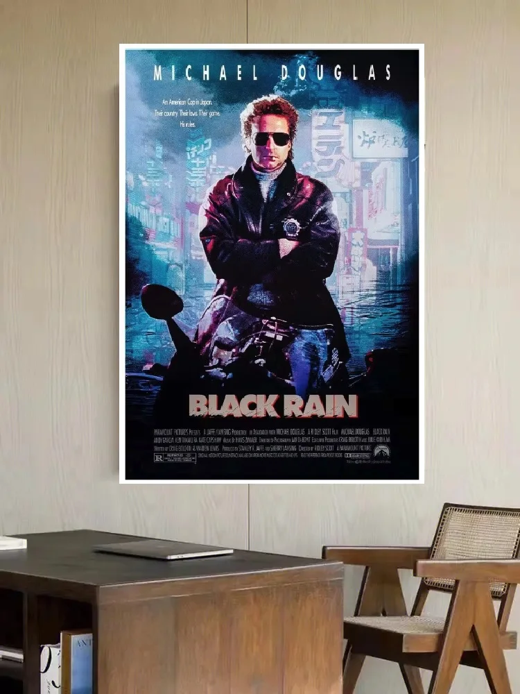 BLACK RAIN Movie Art Picture Print Silk Poster Living Room Decor Home Wall