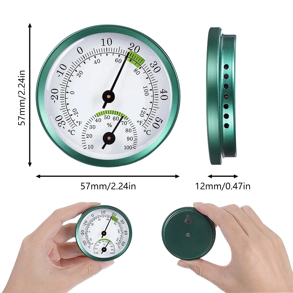 Wall Mounted Thermometer Hygrometer Mini Humidity Meter Gauge For Room Household Portable Hygrometer Weather Station