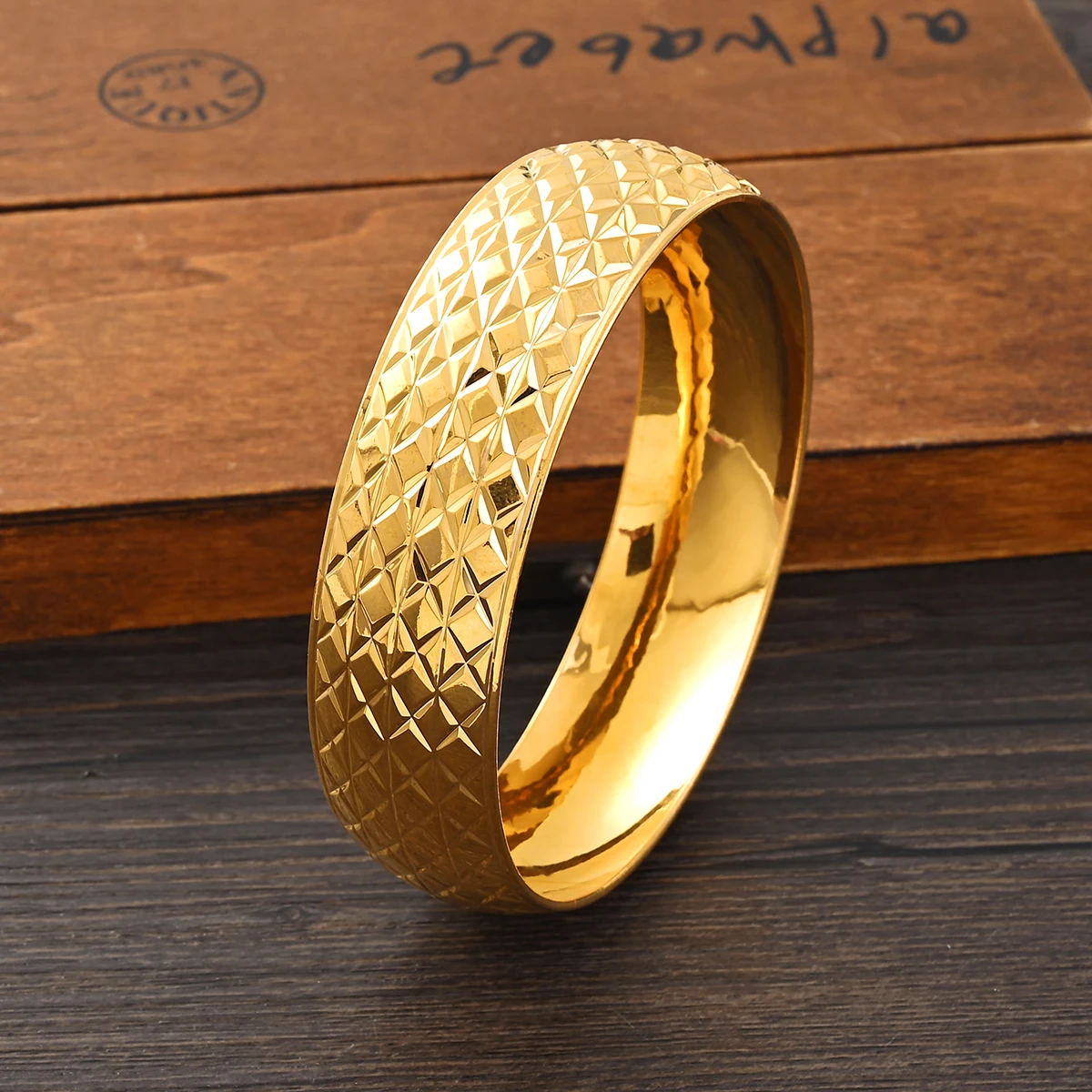 Newest 70mm Inner 20mm width Big Wide Ethiopian / Gold Color Bangles&Bracelets Dubai African Men Women Jewelry Gift