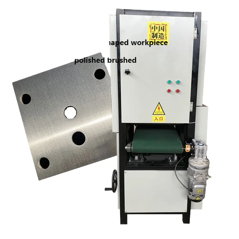 Automatic 400/600/800/1000 mm Wide Metal Sheet Belt Sander for SS Aluminum Copper Oxide  Deburring Metal Polishing Machine