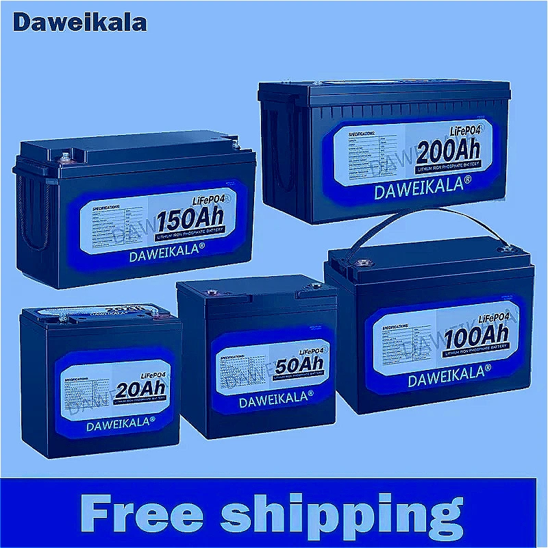 

12V lithium iron phosphate battery/20AH-200AH multi capacity built-in BMS/suitable for solar/marine applications