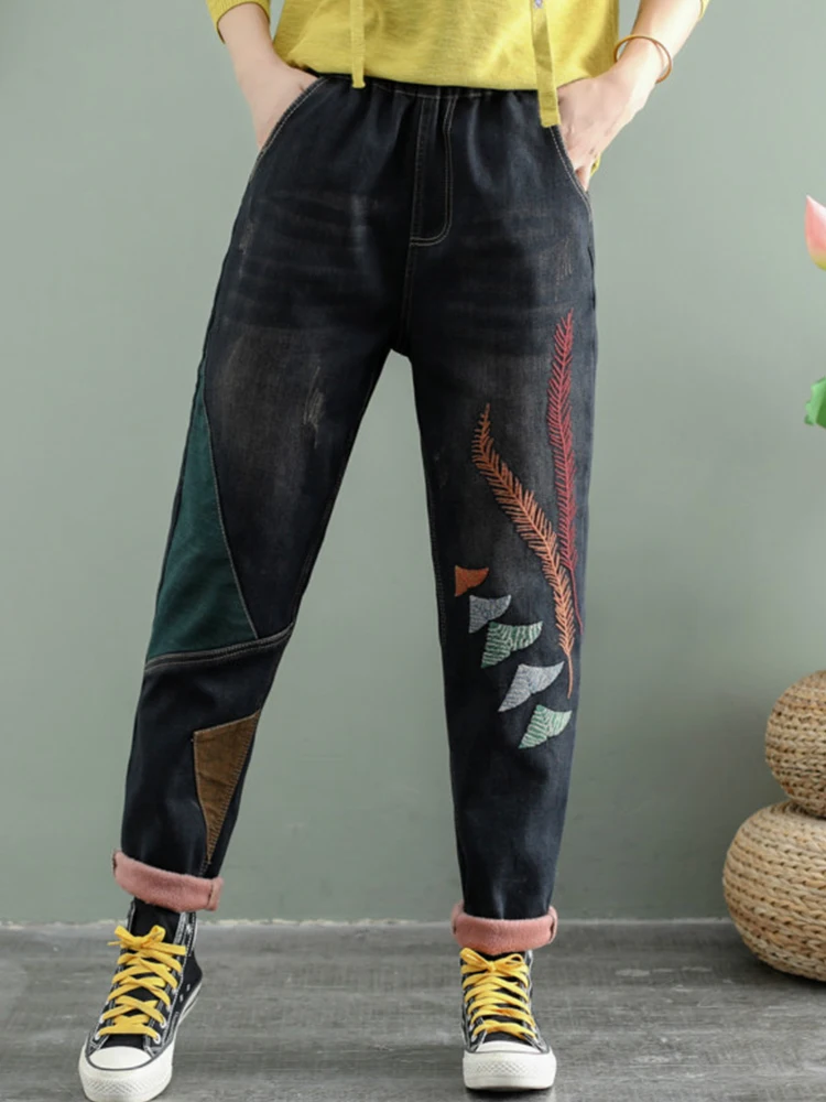 Max LuLu 2021 Korean Fashion Style Winter Trousers Womens Loose Vintage Jeans Ladies Casual Punk Denim Pants Oversized Pantalons