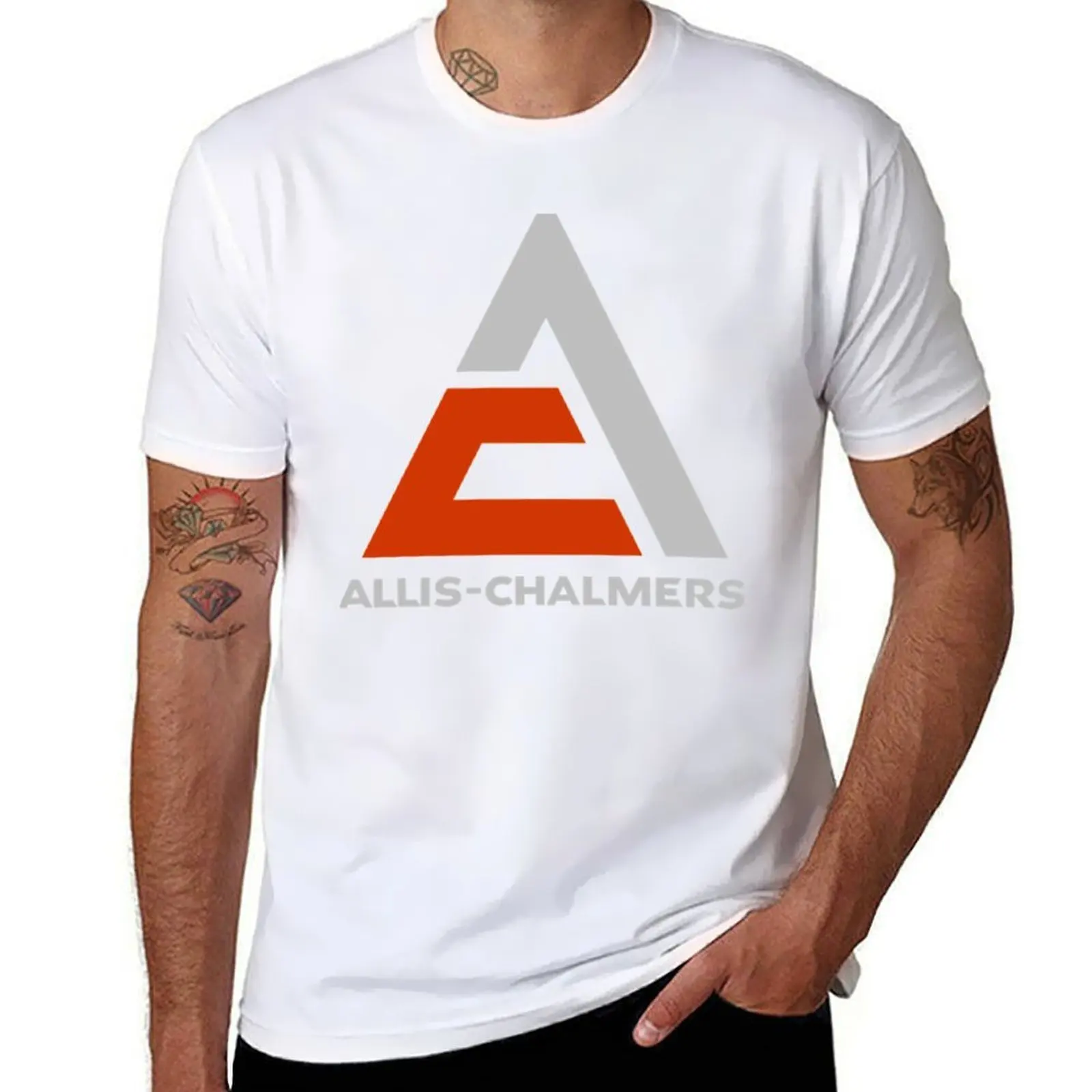 

TRACTORS-ALLIS-CHALMERS LOGO T-Shirt man t shirts high quality luxury brand funny t shirts man T-Shirt