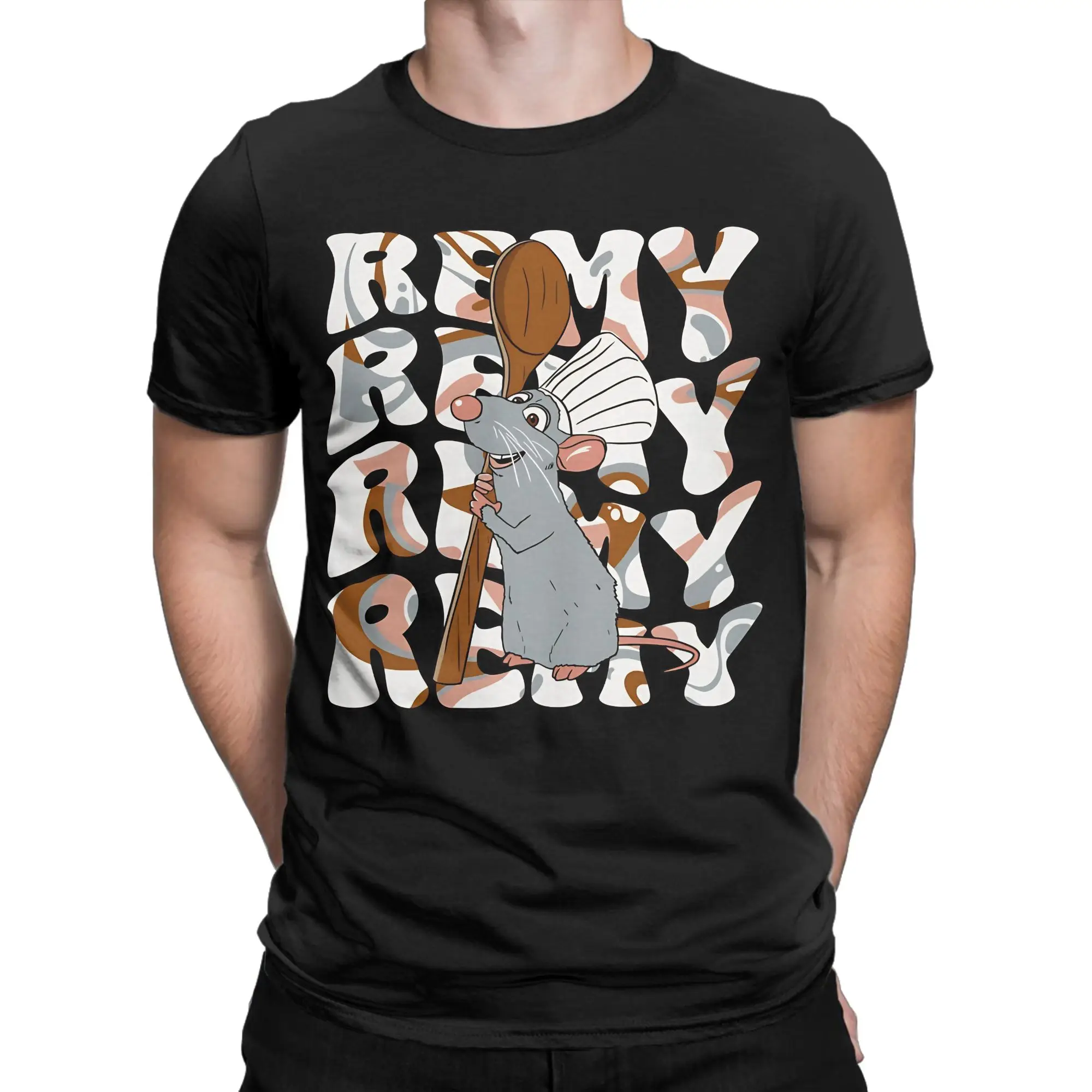 Ratatouille T Shirt Summer  Vintage T Shirts Cotton Fashion Tee Shirt For Men Short Sleeve Design Top Tees