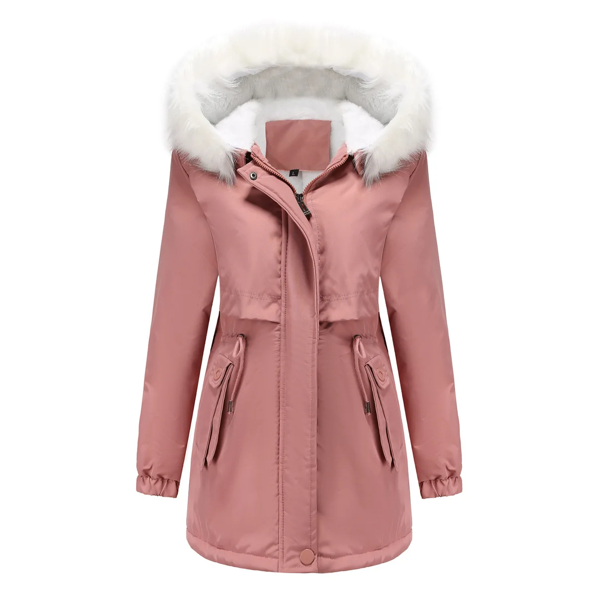 Winter New Parkas Long Jacket Women\'s Black Hooded Long Coats Fashion Warm Overcoat Women Outerwear