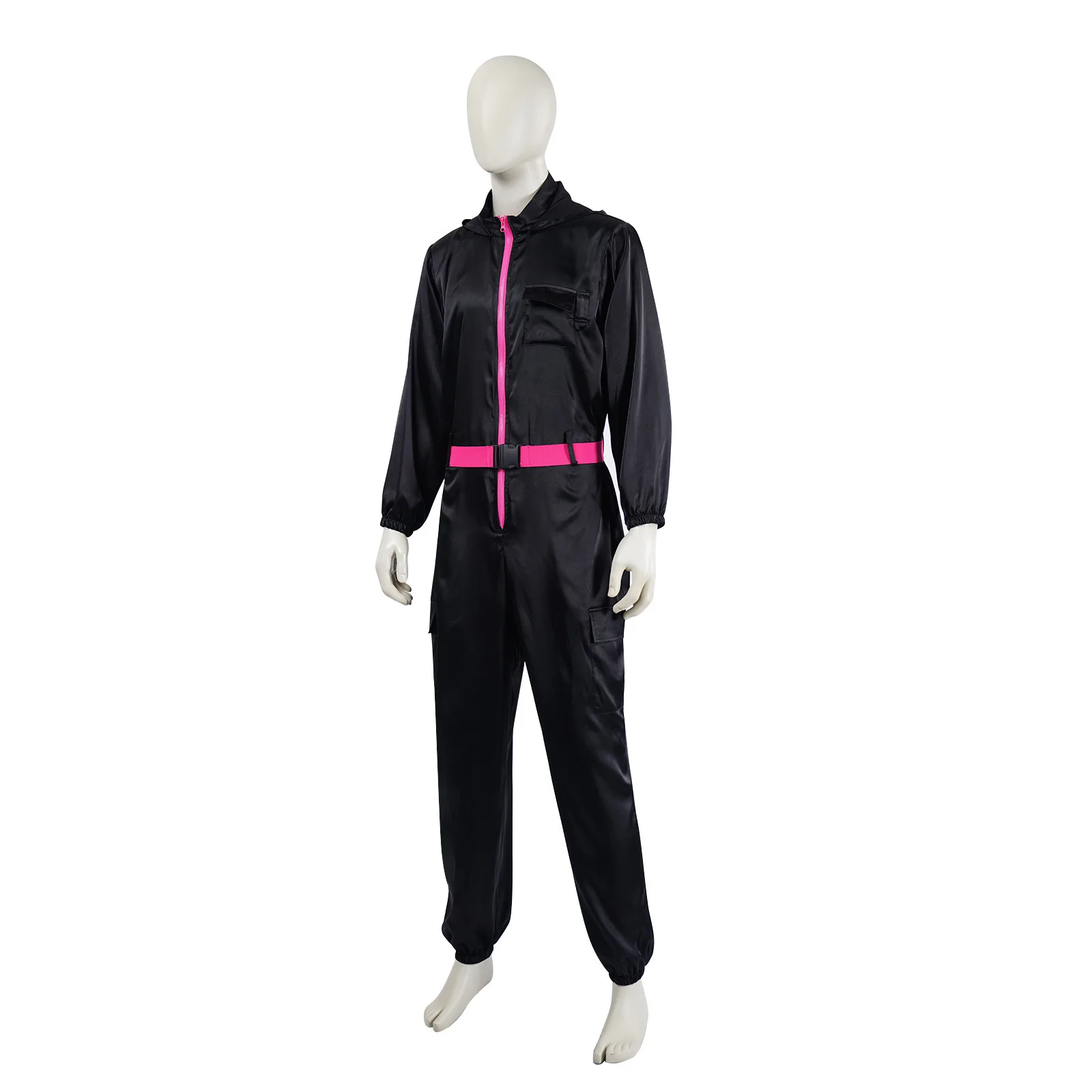 한국 스타일 크루 기반 도난 코스프레 복장 코스프레 의상 Dali Black 원피스 슈트 Dali 할로윈 롤 플레잉 의상