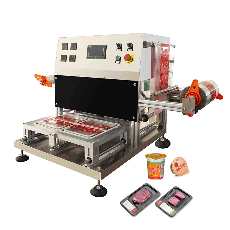 

Model Factory Direct Sale Automatic Continuous Vacuum Sealing Machine With Nitrogen Gas Filling Flush Sealing Machine