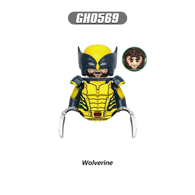 Brinquedos quentes nova marvel deadpool x-men wolverine ação personagem cômico blocos de construção mini tijolos montar brinquedo presentes de festa