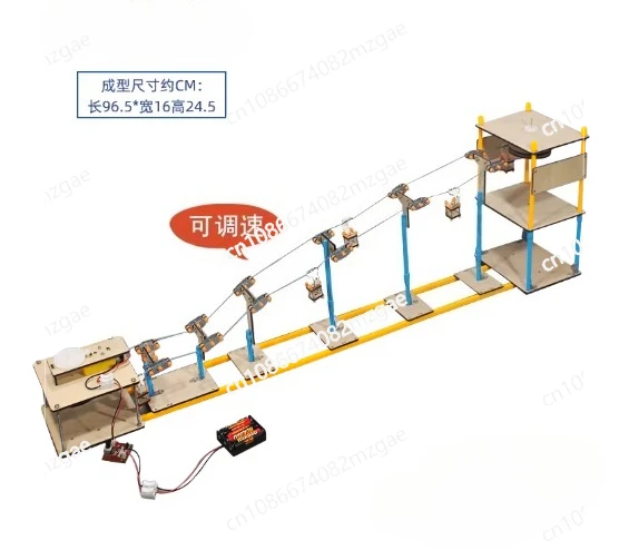 Handmade Popular Science Model Materials Sightseeing Cable Car, Scientific Experiment Technology Small Production