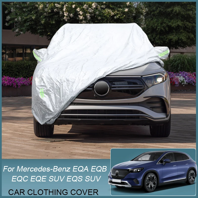 

Car Cover Rain Frost Snow Dust Waterproof For Mercedes-Benz EQA H243 EQB X243 EQC N293 EQE V295 EQS SUV V297 Auto Accessory