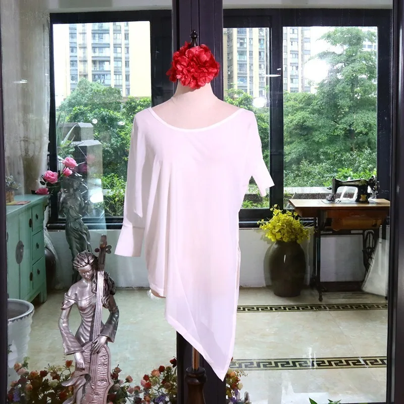 

Топ для танца живота по индивидуальному заказу, новый топ с рукавами «летучая мышь» и песком, свободные карнавальные костюмы для самбы, костюм танцовщицы живота