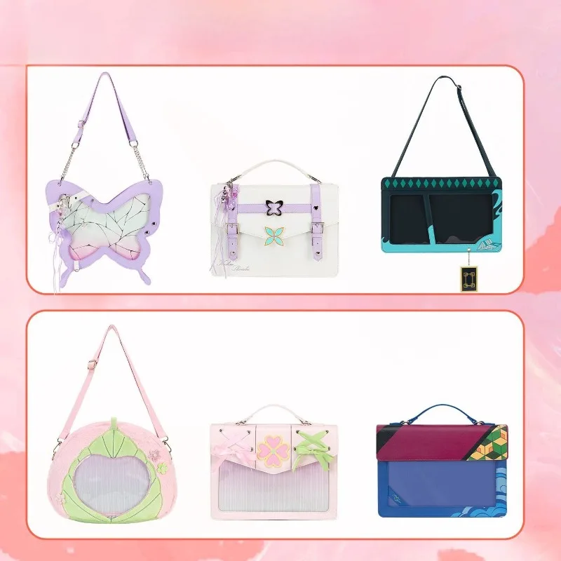 

Новая портативная сумка через плечо с изображением Танджиро Ядодзи из аниме «Истребитель демонов», универсальная, милая, двухмерная, вместительная, в подарок.