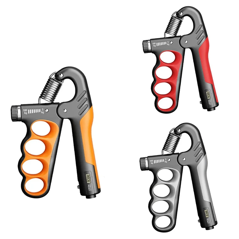 

Adjustable Hand Grip Strengthener Hand Grip Trainer With Counter Wrist Forearm Hand Exerciser For Muscle Building