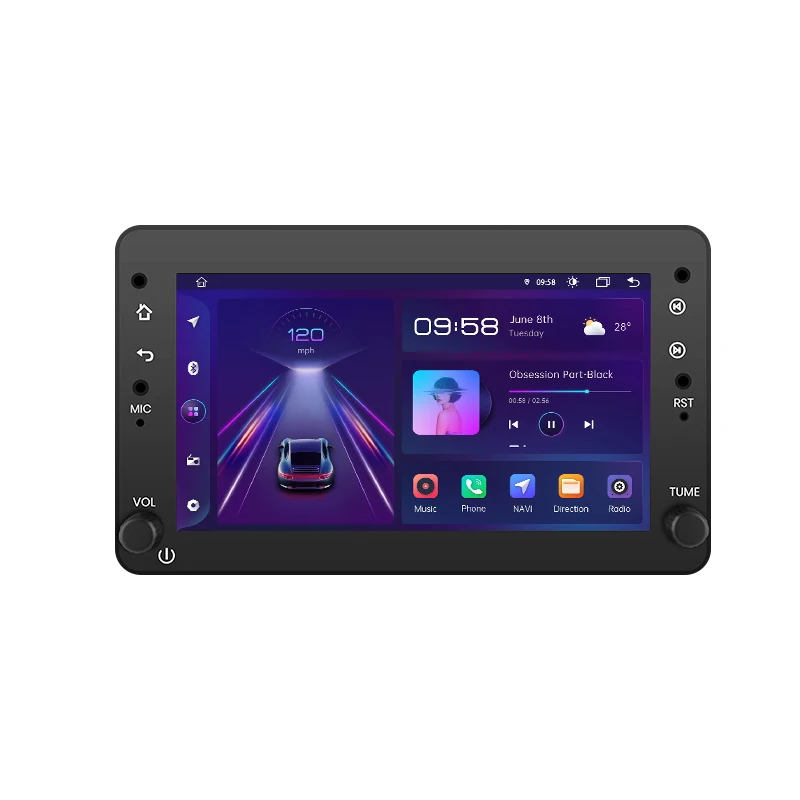 Junsun Draadloze CarPlay Android Auto Autoradio voor Alfa Romeo 159 Brera spire Sportwagon GPS Auto Smart Systemen Smart Auto - afbeelding 2