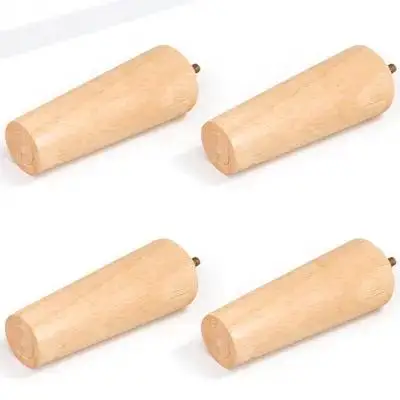 Wood Table Legs 4 Pack Replacement Sofa Cabinet Feet for Tables Chairs Dressers DIY Home Decor