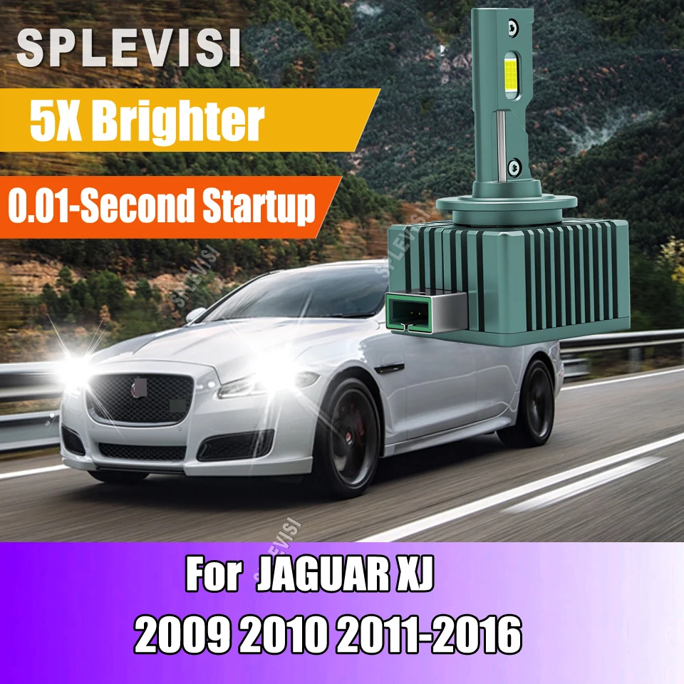 

2x светодиодные фары D3S 6000K 24000LM HID 120 Вт, автомобильные лампы, подходящие для JAGUAR XJ 2009 2010 2011 2012 2013 2014 2015 2016