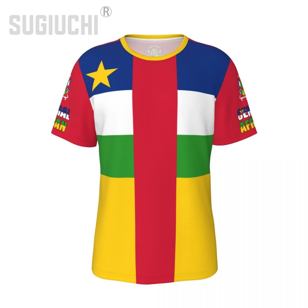 Unisex Nation T-shirt Central African Republic Flag T-shirts jersey For Men Women Soccer Football Fans Gifts Custom clothes tee