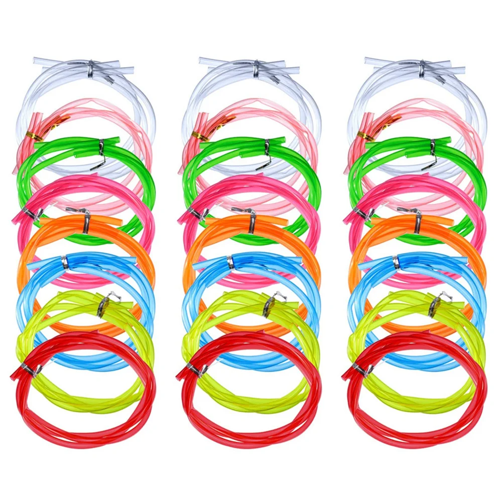 

24pcs Diy Flexible Drinking Tubes For Party Birthday Wedding Supplies Glasses Party Straws Drinking Straws