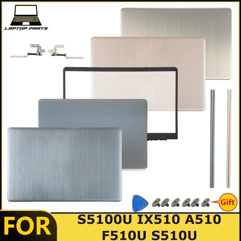 NEW For S5100U IX510 A510 F510U S510U Laptop LCD Back Cover Front Bezel Hinge Assembly Hinge Cover