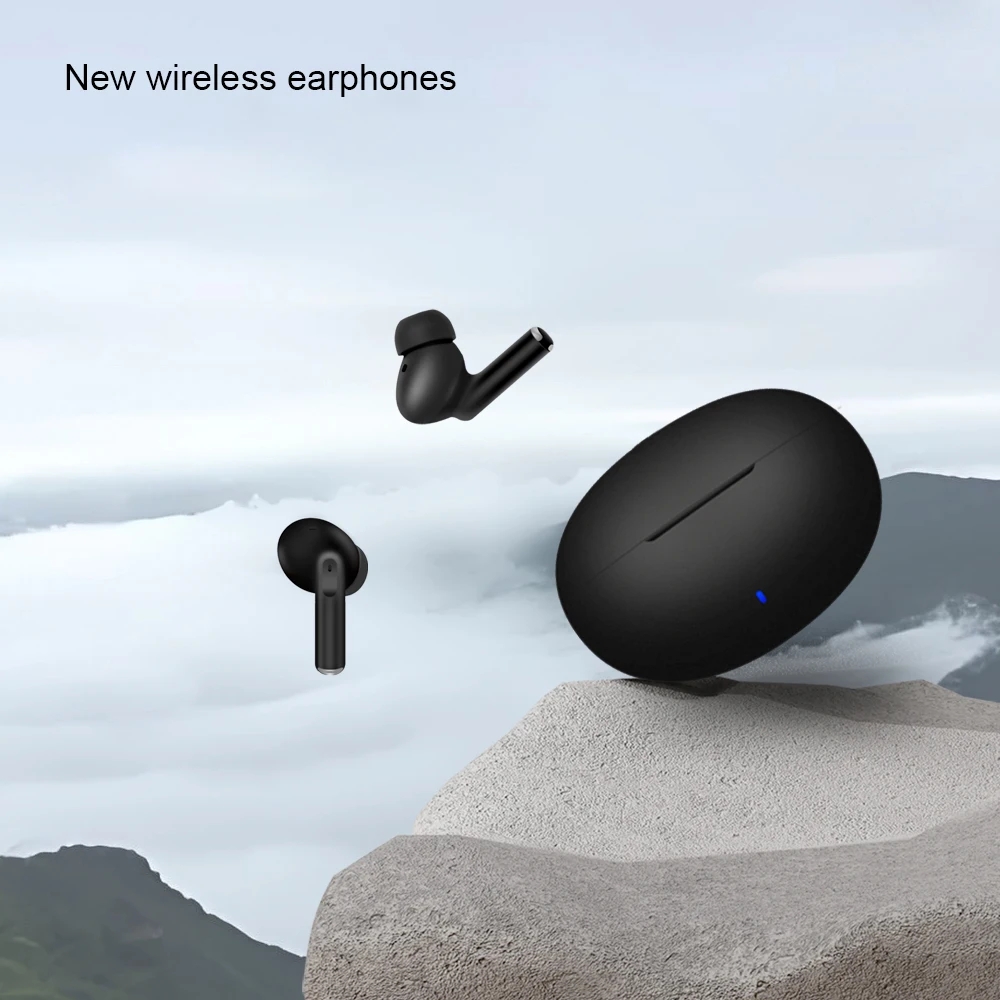 

Bluetooth Headset Built-in Microphone and Volume Control In-Ear Headphones with Smart Noise Cancellation TWS Wireless Earbuds