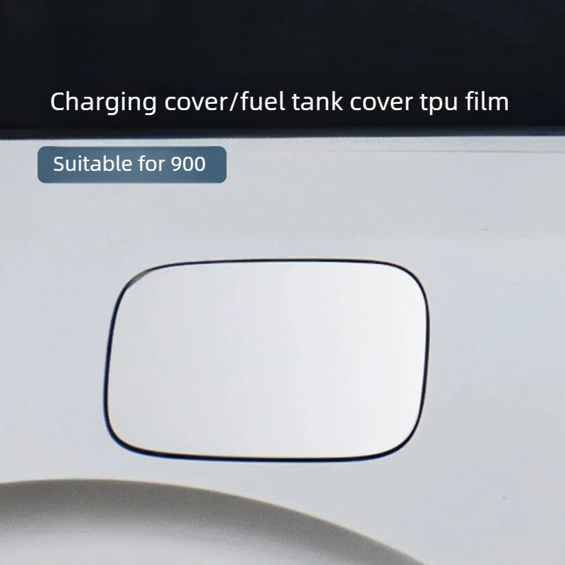 

For Fuel Tank Cap Anti-Scratch Protective Film & Charging Port Warning Sticker for Lynk & Co 900, Car Modification Accessories