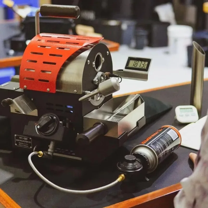 Mini Coffee Roaster Machine for Home Temperature Control Hot Air Bean Roasting Sample 50g 100g Tostadoras De Cafe view 2