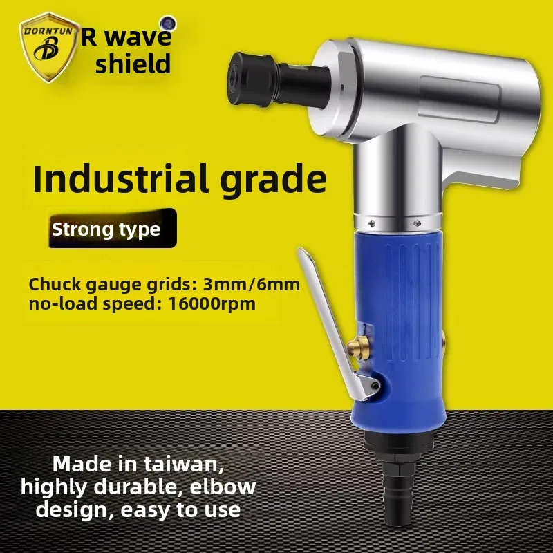 Bodun Pneumatic Angle Grinder 3Mm/6Mm Engraving Grinder Air Grinder L-Shaped Grinder Bd-6060