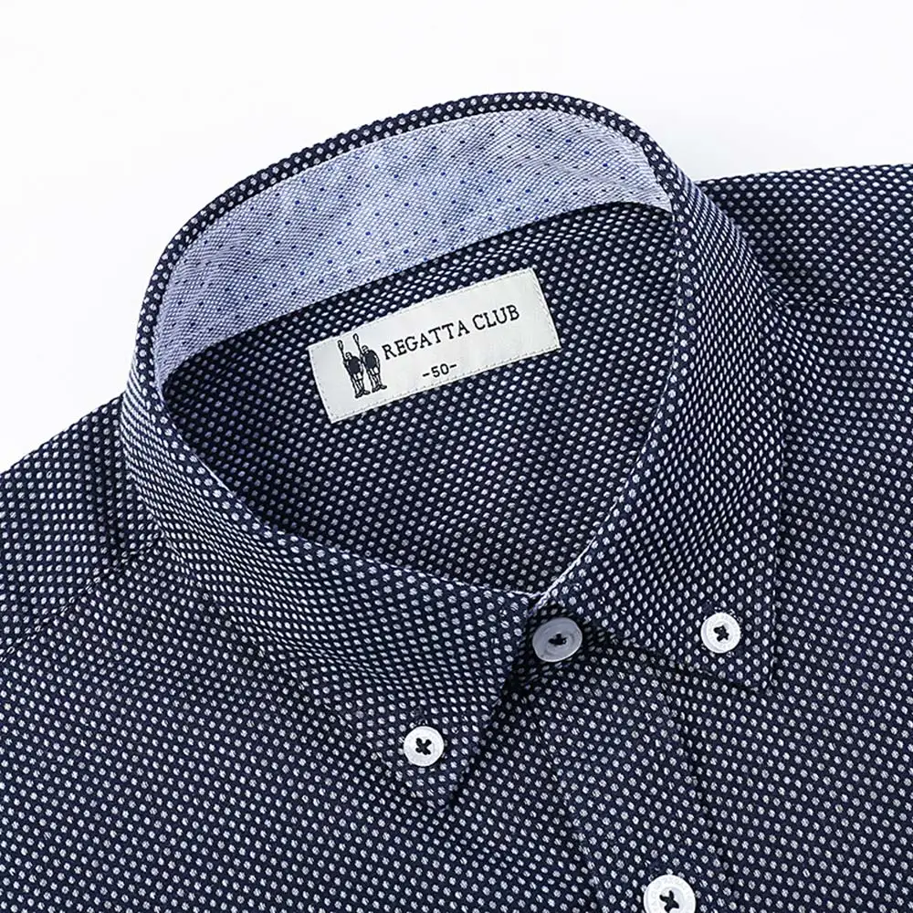 

RegattaClub Men's Long Sve Pure Cotton irt Casual Cotton Fabric irt Spring Faion Urban Sle Busin Casual irt