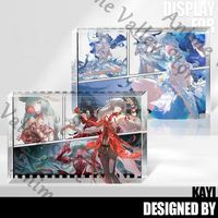 Anime Wuthering Waves Phrolova The Shorekeeper Zani Cosplay Acrylic Card Brick Cartoon Highly Transparent Standing Sign Xmas