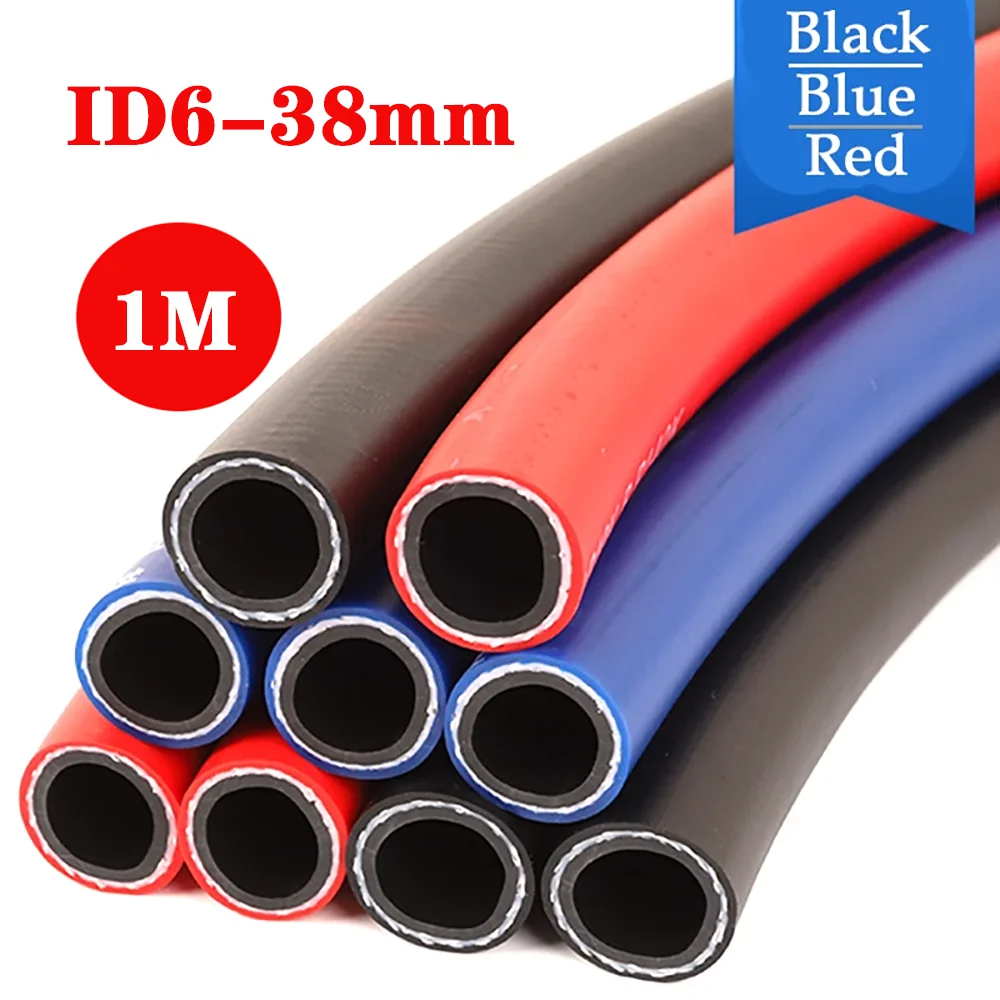 

1M Inner Diameter 6mm-38mm Double Layer Rubber Hose High Pressure Explosion-proof Hose Corrosion Resistant Cylinder Oil Tube
