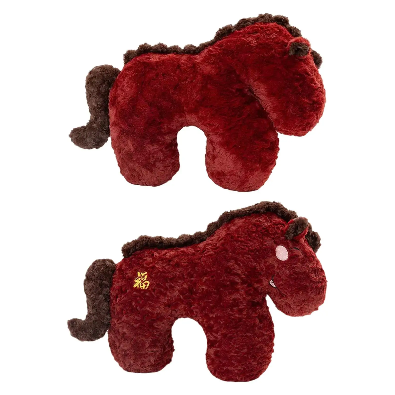 

Плюшевая игрушка-лошадь, большая мягкая набивная игрушка для праздничного декора, талисман удачи, кукла 202