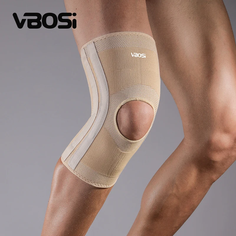 

1 Pc High Elasticity Knee Support Brace Open Patella with Spring Bars