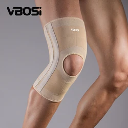 1 Pc High Elasticity Knee Support Brace Open Patella with Spring Bars